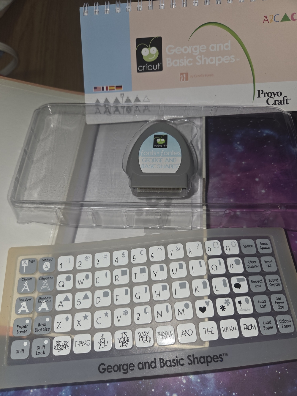 Cricut George and Basic Shapes Cartridge Package.
